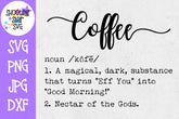 Coffee Definition SVG - Funny Coffee Definition - Home Decor